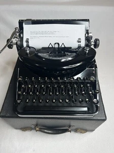 Vintage Beautiful 1937 Remington #7 Noiseless Portable Typewriter W/Case V/Nice - Picture 1 of 18