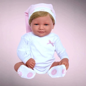 Olivia 20 Zoll Reborn Baby Puppe mit blonden Haaren, blauen Augen & weichem Stoffkörper - Bild 1 von 1
