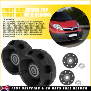 2x For Nissan Primastar 2001-On Front Suspension Top Strut Mounts And Bearings - Picture 1 of 10