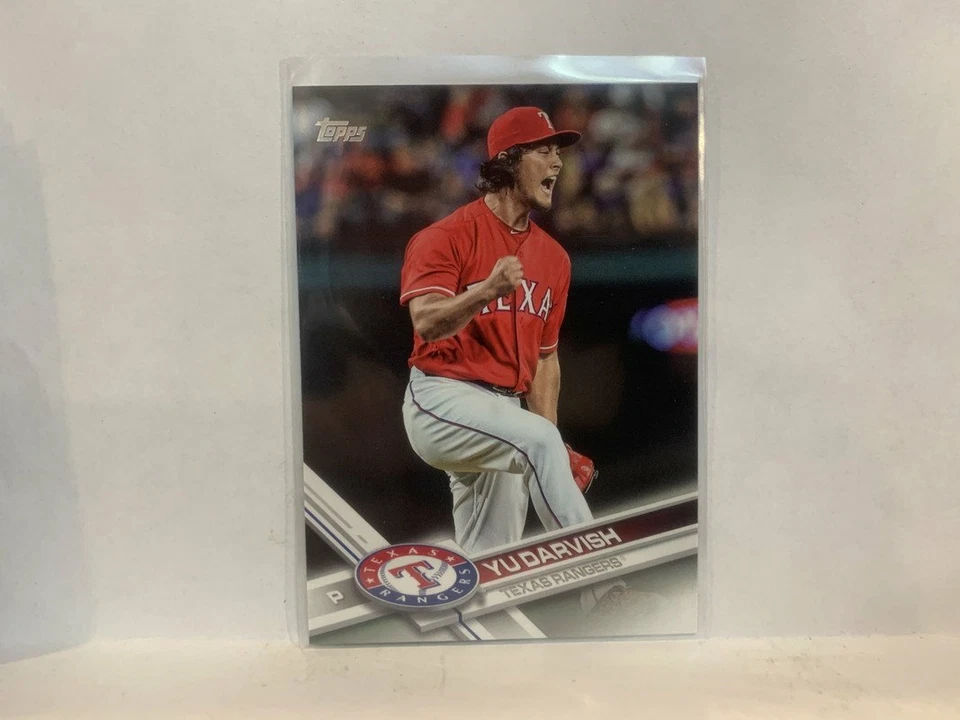 #665 Yu Darvish Texas Rangers 2017 Topps Series 2 Baseball Card MW - Image 1 of 2