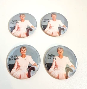 2008 Hillary Clinton Presidential Our Next First Lady Bill 2" Button Lot x4 - Picture 1 of 2