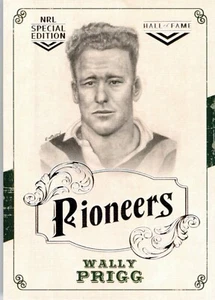 2018 CHARTER CLASS NRL Card WALLY PRIGG Glory Pioneers - Picture 1 of 2