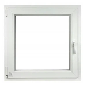Schüco 70 Fenster für Keller/Bad/Garage, weiß 2-fach, einflügiges PVC Dreh - Bild 1 von 9