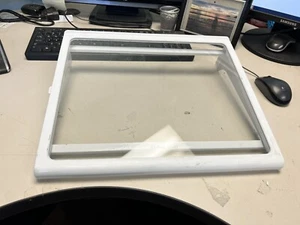 Samsung FDBF Fridge Sliding Glass Shelf, White DA91-02881A DA67-02280A ASMN - Picture 1 of 7
