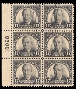 MOMEN: US-BRIEFMARKEN #623 PLATTENBLOCK GEBRAUCHT TOP SET #71670 - Bild 1 von 3