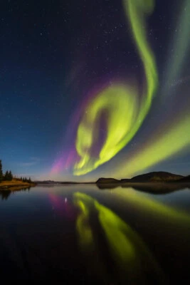 Aurora Borealis Northern Lights Iceland Photo Art Print Poster 12x18 - Image 1 of 3