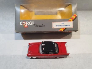 Corgi Classics #825 1957 Chevrolet Bel Air, 1:43, 1985 NIB Red Great Britain - Picture 1 of 7