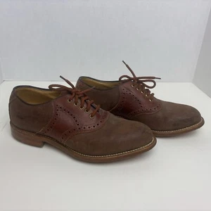 Zapatos de golf de colección Johnston & Murphy Aristocraft 6,5 D/B cuero marrón Oxford - Imagen 1 de 8