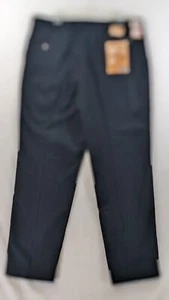 Pantalones negros caqui de trabajo a fin de semana Haggar para hombre 36 x 31 etiqueta real 38 x 32 - Imagen 1 de 13