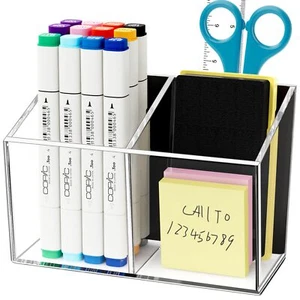 Magnetic Pen Holder For Refrigerator Extra Strong Magnetic Dry Erase Marker Hold - Picture 1 of 7
