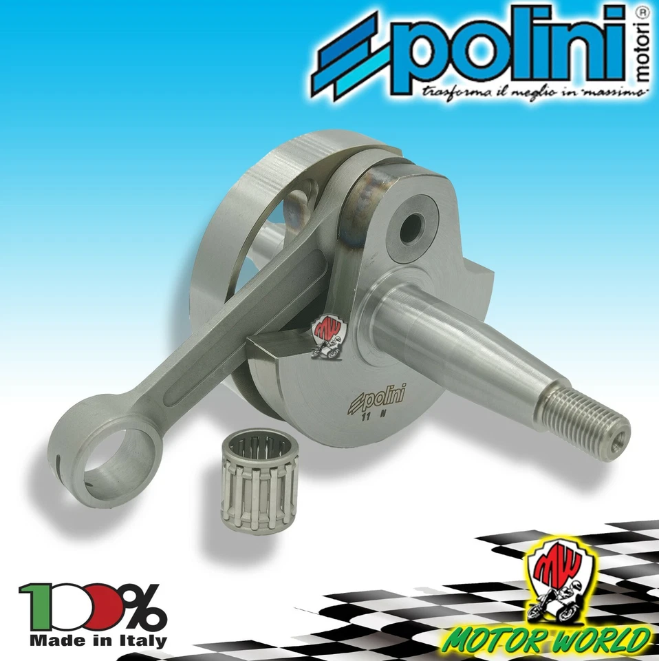 ALBERO MOTORE POLINI CORSA 51 APE 50 A 125 130 135 ANTICIPATO CONO 20