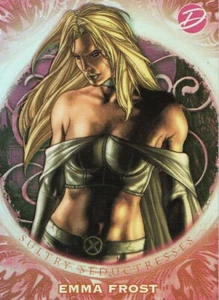 Tarjeta de persecución Marvel Dangerous Divas 2011: S4 Emma Frost Sultry Seductresses - Imagen 1 de 1