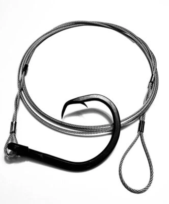 Stinger Series - 600lb 5ft Stinger - 18/0 Circle Hook - Shark Bite Leader