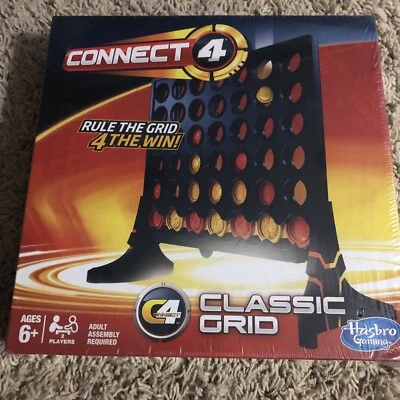 Hasbro Connect Four Classic Game Rule The Grid 4 The Win Ages 6+ NEW - Image 1 of 2