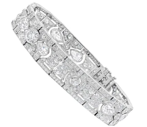 Gorgeous Shiny White Brilliant Cut Lab-Created 17.14CT Diamonds Tennis Bracelets - Picture 1 of 6