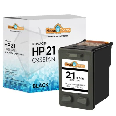 Cartucho de tinta 1 pieza compatible con HP C9351AN HP 21 negro PSC 1401 1410 fax 3180 1250 Foto 1 de 2
