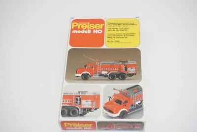 Preiser Spur H0 2626 Flugplatztanklöschfahrzeug MB Metz - Bild 1 von 4