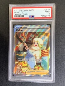 PSA 9 MINT Melony Full Art Gallery Crown Zenith Pokemon 2023 - Picture 1 of 2