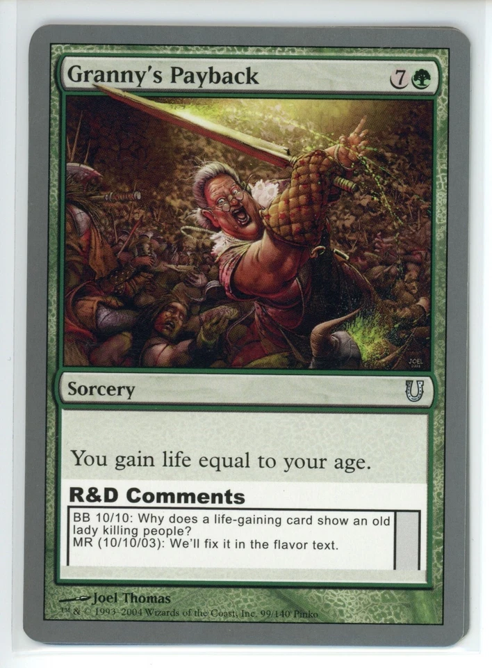 GRANNY'S PAYBACK Unhinged #99 UNH(LP)(MTG) - Image 1 of 1