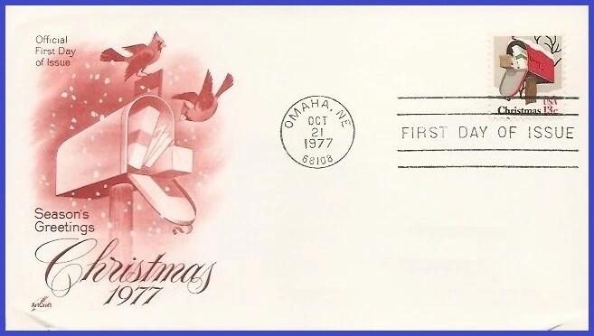 USA5 #1730 U/A ARTCRAFT FDC   Christmas Rural Mail Box - Image 1 of 1