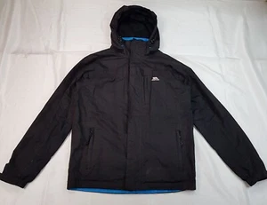 TRESPASS TP75 SIZE XXS-S MENS BLACK WATERPROOF JACKET LIGHTWEIGHT RAINCOAT HOOD - Picture 1 of 24