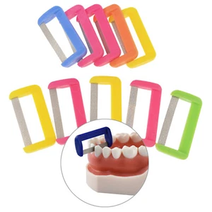 Tiras reductoras de ortodoncia IPR dental punta de sierra reductora interproximal pulido - Imagen 1 de 7