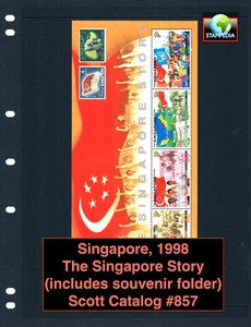 at $12.50 Scott Value - 1998 SINGAPORE Story s/s special, sold out CV MNH NH UMM - Picture 1 of 6