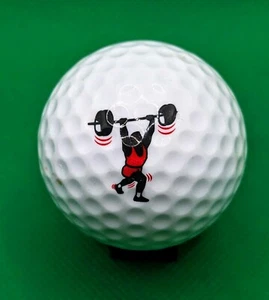 Vintage Pinnacle Icon Series Weightlifter logo golf ball - Picture 1 of 1