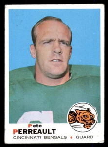 1969 Topps Football #181 Pete Perreault GD (Creases) - Picture 1 of 2
