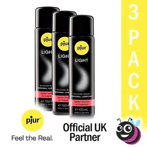 pjur Light Silicone Non-sticky Lubricant for Sensitive Skin 100ml 3 PACK - Picture 1 of 2
