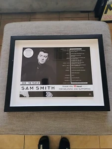 Sam Smith Capitol Records iHeart Radio Executive Award Not RIAA Gold Platinum - Picture 1 of 15