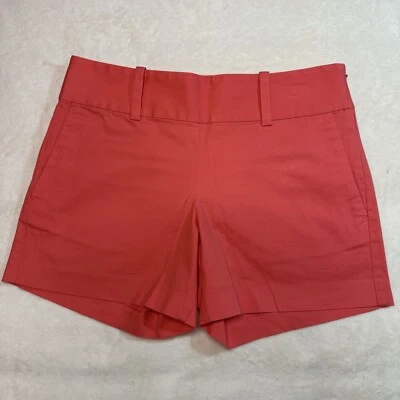 Ann Taylor City Shorts Womens Size 0 Flat Front  Pink Coral 5" Inseam Side Zip - Image 1 of 4