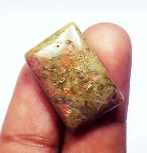 100 % natürlicher Unakit Jaspis 17,15 kt loser Edelstein mit kostenlosem Geschenk - Bild 1 von 7