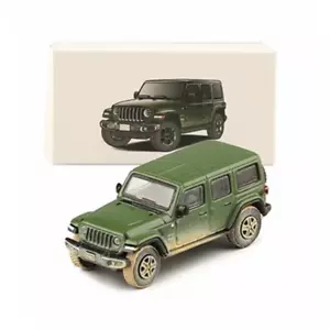 Modellino auto in lega di rubicone Jeep Wrangler 1/64 simulazione pressofusa metallo fuoristrada ve - Foto 1 di 18