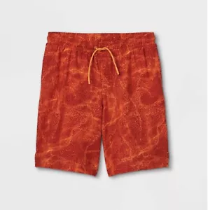🏖 All in Motion Boys' Quick Dry Board Shorts - Small (6-7) Orange🆕️ - Picture 1 of 4