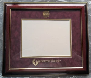 University of Phoenix 18.75" x 16.25" Gold Plated Diploma Frame, Brown - Picture 1 of 4
