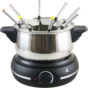 elektrisches Fondue-Set Überhitzungsschutz Silber 8 Personen Emerio FT-110852  - Bild 1 von 5
