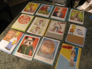 Father's Day Cards HALLMARK Shoebox Greetings Dozen New Simpsons Others Lot #14 - Picture 1 of 3