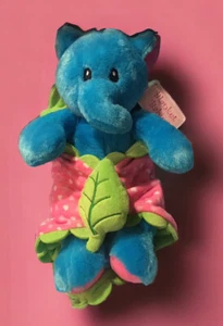 NUEVO Fiesta Manta Bebés Azul Elefante Peluche Niño Pequeño Bebé Juguete - Imagen 1 de 6