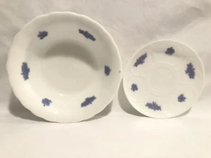 Adderley-“Chelsea” Embossed Purple Blue Grapes-Cereal Bowl + BONUS Saucer - Picture 1 of 12