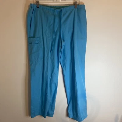 Pantalones SB Scrubs Parte Inferior Médica Uniforme Turquesa Cordón Pequeños Foto 1 de 4