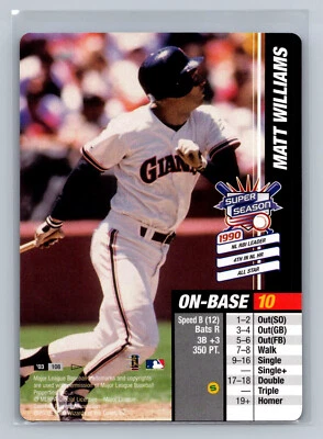 2003 MLB Showdown Pennant Run Super Season Matt Williams #108 - Image 1 of 2