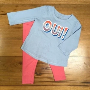 NWT Gymboree Girls T-shirt and Legging Set Size 18-24M - Picture 1 of 5