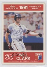 1991 Post Canadian Super Star Series Will Clark #9