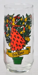 Vtg 12 Days of Christmas Glass 9th Day Ladies Dancing 6" High PEPSI - Picture 1 of 2