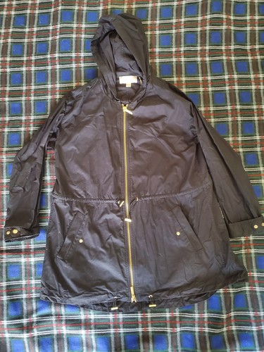 Cappotto giacca con cerniera regolabile Michael Kors leggero lunghezza lunga con cappuccio taglia M