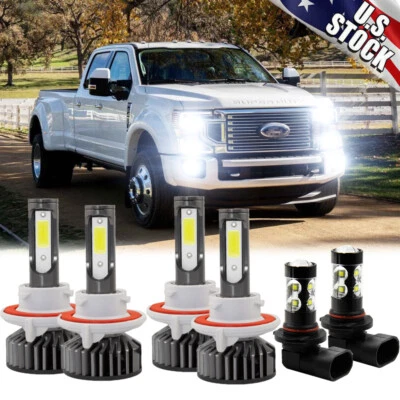 Faros LED y faros antiniebla blancos 6000 k para Ford F-250 Super Duty 2011-2017 Foto 1 de 4