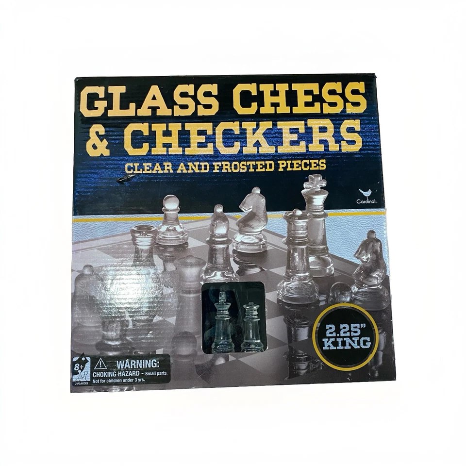 GLASS CHESS AND CHECKERS - Great Gift - Image 1 of 3