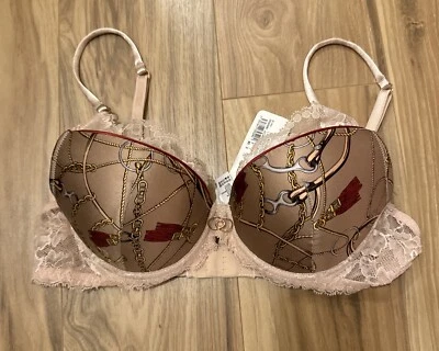 NUEVO NUEVO CON ETIQUETAS Sujetador de seda Lise Charmel ACH8509B Seduction Cavaliere Contour Plunge beige Foto 1 de 4