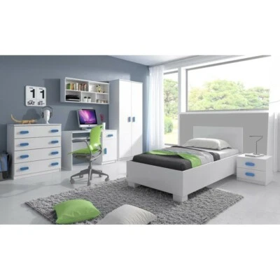 Jugendzimmer Schrank Schreibtisch Bett Kommode NachttiscH Jonas I - Bild 1 von 4